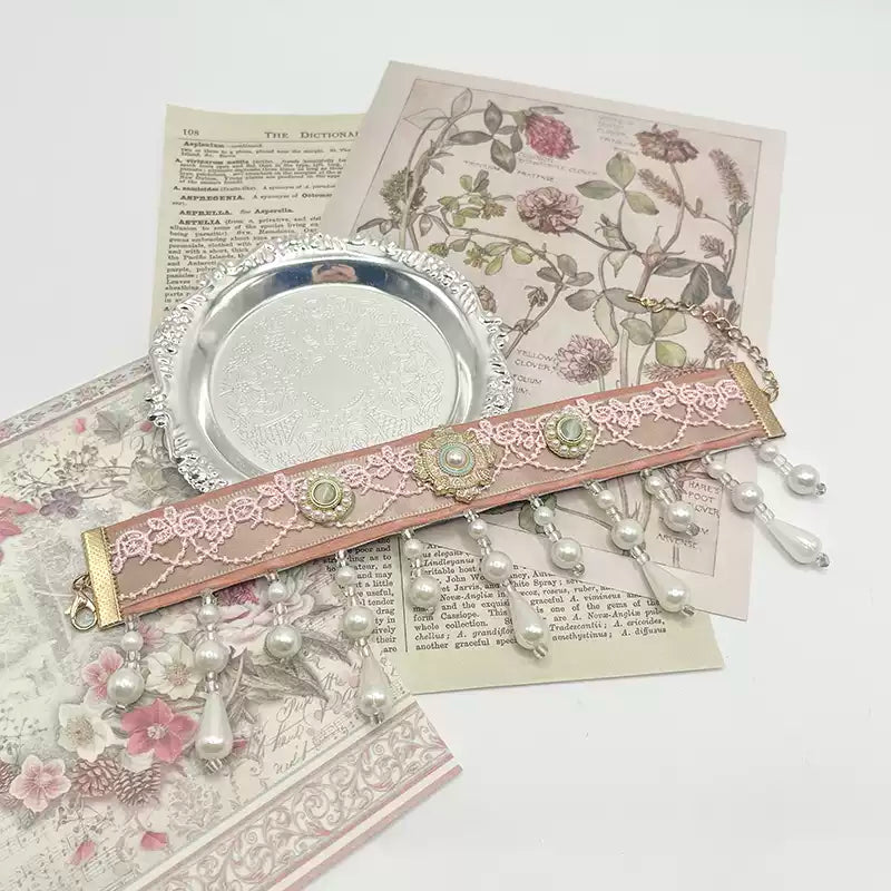/Flower Waltz & Fireflies/ Devon Rex & Abyssinian Cat Necklace, Dog Collar & Cat Scarf – Pet Photo Props
