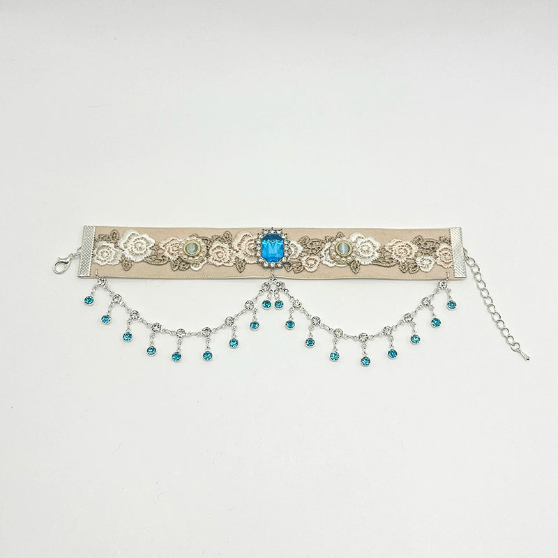 /Moonlight Deep Blue/ Pet Decorative Necklace, Cat Scarf, Dog Collar, Cat Bandana, Pet Apparel (for Photography)