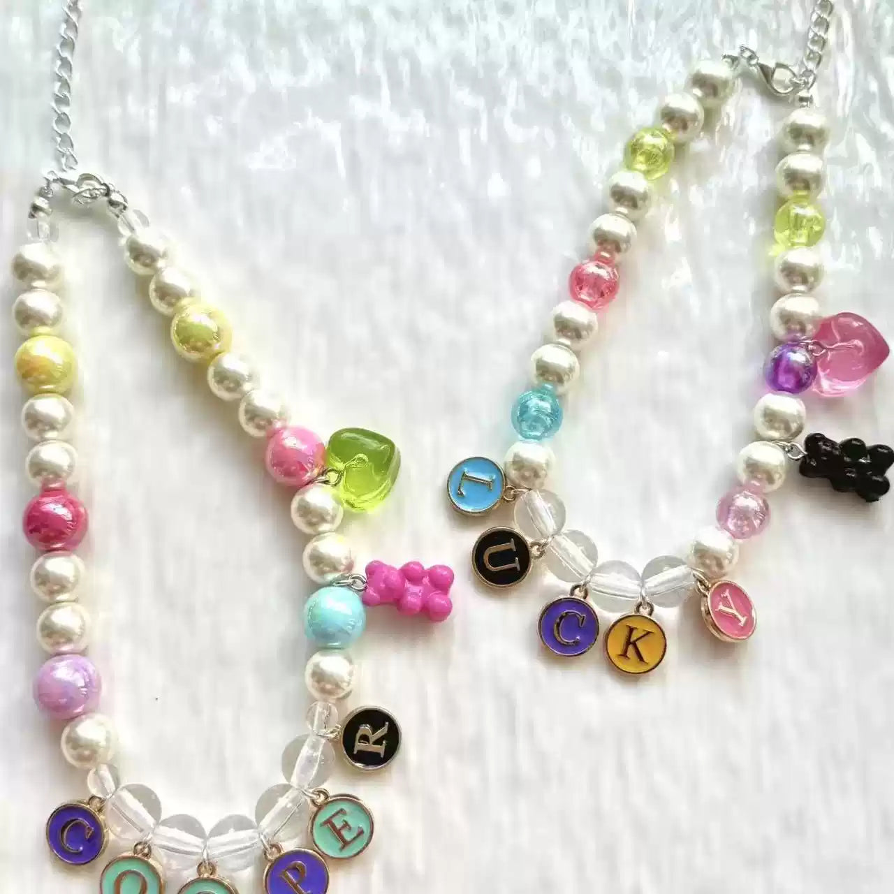 Custom Pet Name Pearl Necklace Collar – Universal Pet Jewelry Accessory for Cats & Dogs (Ideal for Photo Shoots)