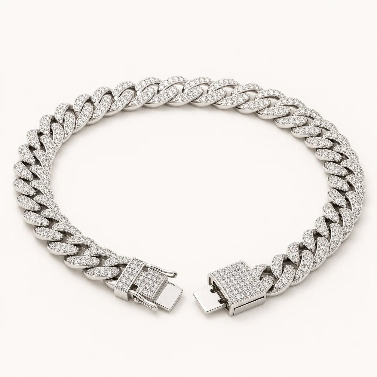 Nebula Iced Cuban Statement Pet Necklace product view