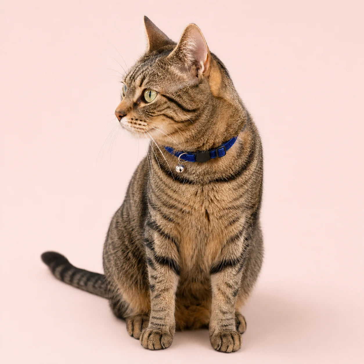 Stardust Velvet Breakaway Cat Collar shown on a pet